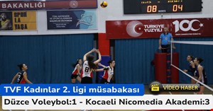 Düzce Voleybol Takımı kendi evinde 3-1 yenildi