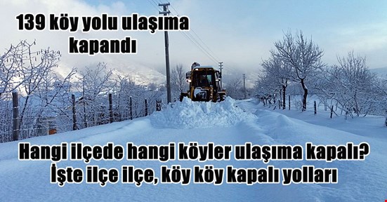 Düzce’de 139 köy yolu ulaşıma kapandı