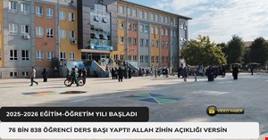 Düzce'de 76 bin 838 öğrenci için ders zili çaldı