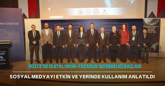 Düzce’de dijital okuryazarlık seferberliği başladı