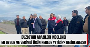 Düzce’nin arazisi ve araziye en uygun ürünlerin yetişeceği alanlar incelendi
