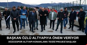 Düzcespor altyapısına özel tesis