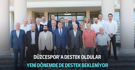 Düzcespor’a destek veren iş insanlarına teşekkür! Yeni dönemde de destek bekleniyor