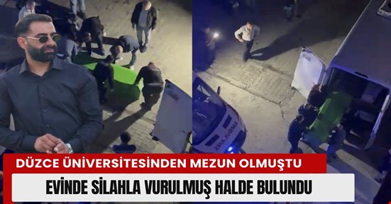 Evde başından silahla vurulmuş halde bulundu