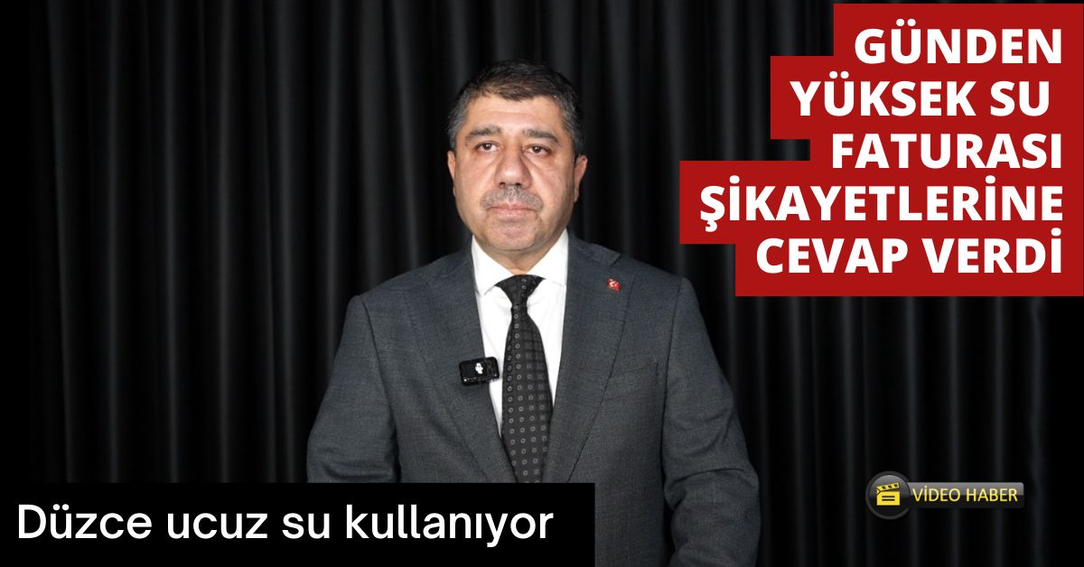 Günden’den su faturası açıklaması