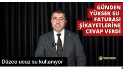 Günden’den su faturası açıklaması