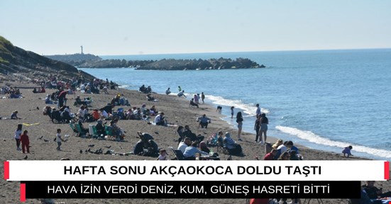Güneşli Havanın Tadını Akçakoca'da Çıkardılar