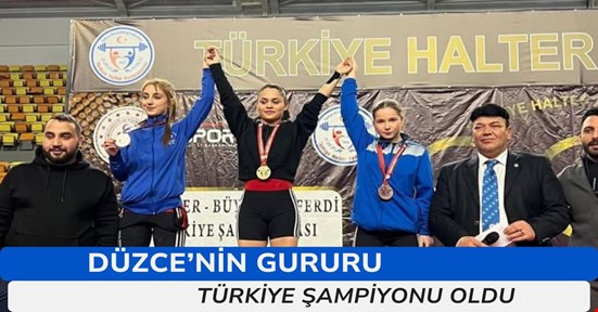 Halter’de Düzce’yi temsil etti! Türkiye şampiyonu oldu