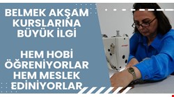 Hem meslek öğreniyorlar hem hobi oluşturuyorlar