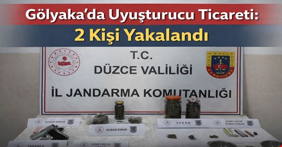 Jandarmadan Gölyaka’da uyuşturucu operasyonu