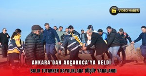 Kayalıklardan düşen balıkçı yaralandı