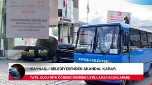 Kaynaşlı Belediyesi otobüslerinden skandal uygulama