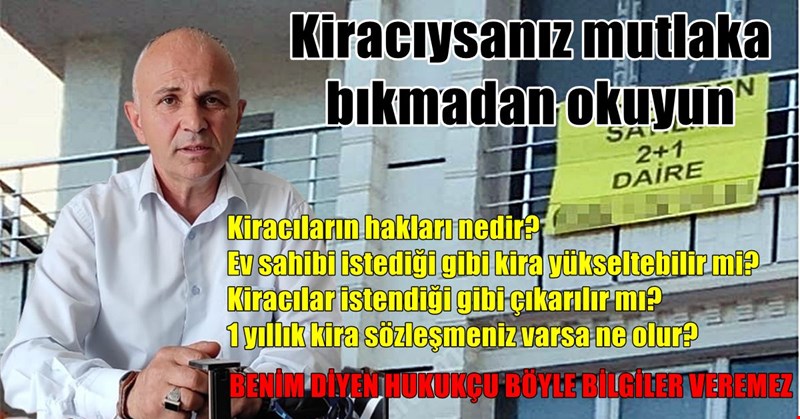 Kiracıysanız mutlaka bıkmadan okuyun!