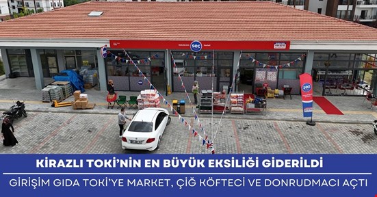 Kirazlı TOKİ’nin büyük eksiklerinden biri giderildi.