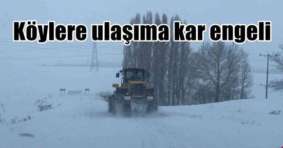 Köylere ulaşıma kar engeli! Köy yolları kapandı