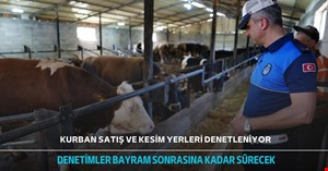 Kurban satış ve kesim yerlerinde denetimler başladı