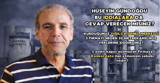 Marmara Çimento’nun sahibi Yığılca merkezli şirket kurmuş! Sorulara cevap verecek mi?