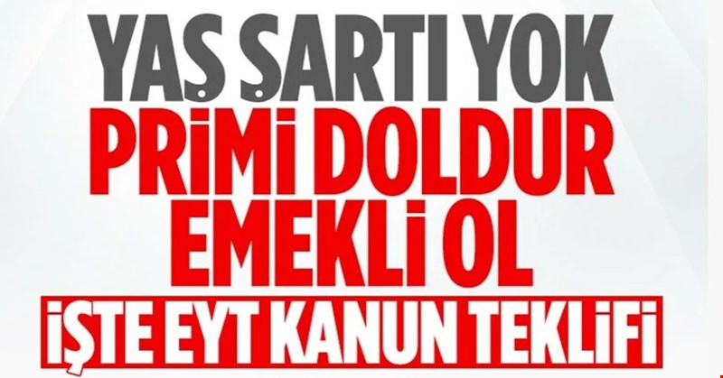 Meclis'e sunulan EYT yasa teklifinin tam metni