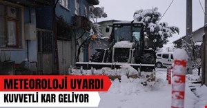 Meteorolojiden Düzce için kar yağışı uyarısı