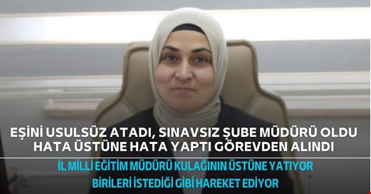 Düzce Milli Eğitimde kaos bitmiyor!