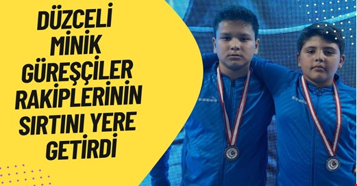 Minik güreşçiler göğsümüzü kabarttı