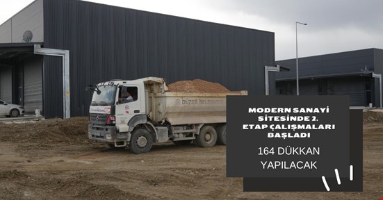 Modern sanayi sitesi 2. etap çalışmaları başladı! 164 dükkan yapılacak
