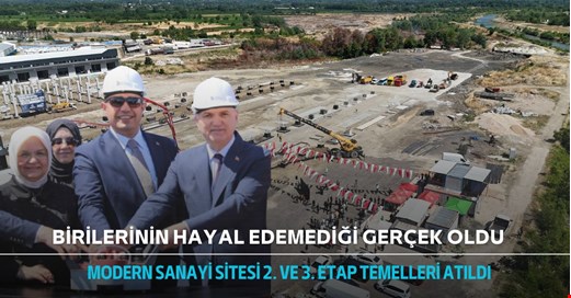 Modern sanayi sitesi 2. ve 3. etap temelleri atıldı