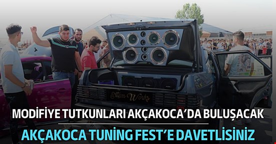 Modifiye tutkunları Akçakoca Tuning Fest'te buluşacak