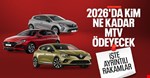 MTV'de 2026 rakamları belli oldu: Hangi araç sahibi ne kadar MTV ödeyecek