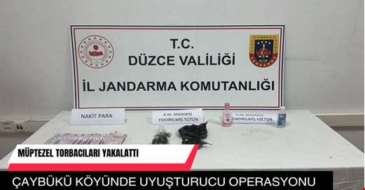 Müptezel işaret etti torbacılar yakalandı