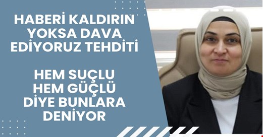 O şube müdürünün avukatından dava tehdidi! Etmeseniz hatırımız kalır!