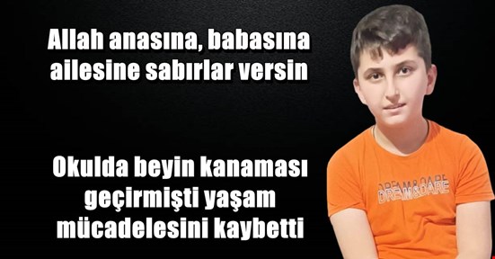 Okulda beyin kanaması geçirmişti hayata tutunamadı