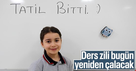 Okullarda ders zili bugün yeniden çalacak