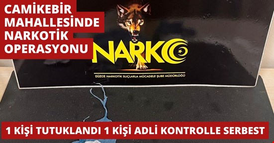 Polisten uyuşturucu operasyonu 1 kişi tutuklandı