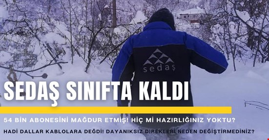 SEDAŞ 54 bin aboneyi mağdur etti! Hiç mi hazırlık yapmadınız?