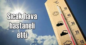Sıcak hava hastanelik etti