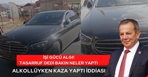 Tasarruf diyen Tanju Özcan makam arabasını değiştirdi! Alkollüyken kaza yaptı iddiası var
