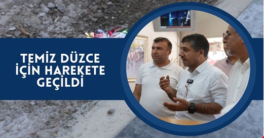 Temiz Şehir Düzce operasyonu başladı
