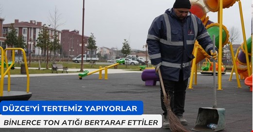 Temizlik İşleri Müdürlüğü ekipleri sokak sokak Düzce’yi temizliyor
