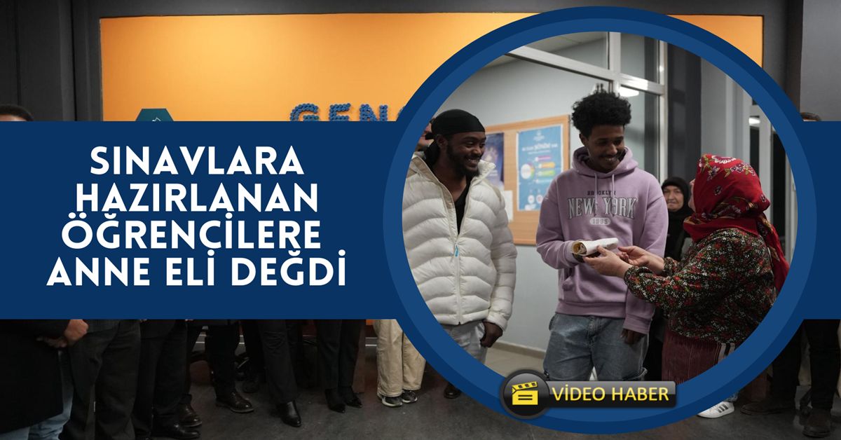 Üniversite öğrencilere anne eli değmiş ikramlar