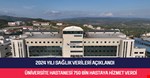 Üniversitesi hastanesi 1 yılda 750 bin hastaya hizmet verdi