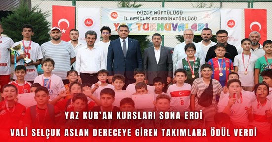 Yaz Kur’an Kursları futbol turnuvası sona erdi