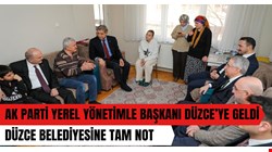 Yerel Yönetimler Başkanı Demir’den Düzce’ye tam not