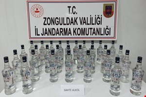 30 litre kaçak içki ele geçirildi