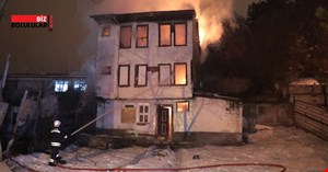 İtfaiyenin yardımıyla söndürüldü