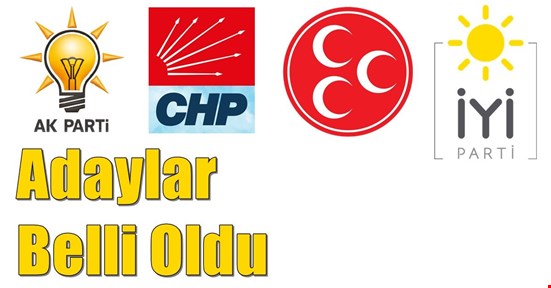 Adaylar belli oldu