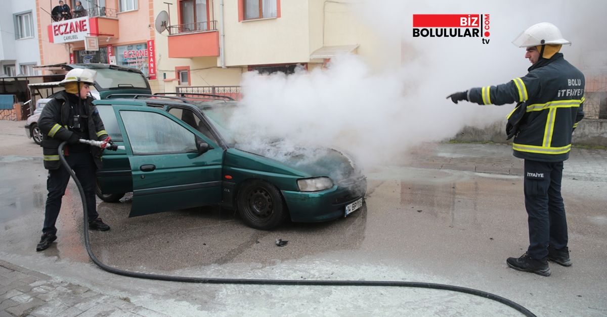 Alevlere itfaiye yetişti