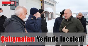 Ulaştırma Bakanı Bolu Dağı Tüneli'nde karla mücadele çalışmalarını değerlendirdi