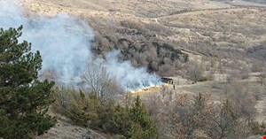 Bolu - Karabük sınırında orman yangını çıktı !