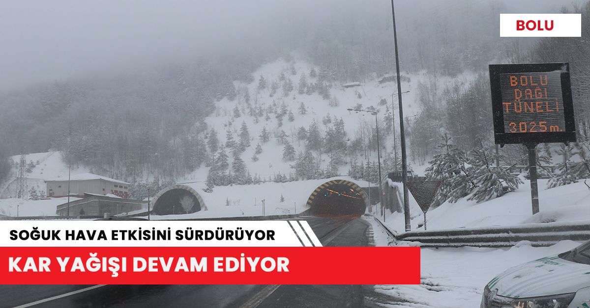 Bolu Dağı'nda sis etkisini gösteriyor
